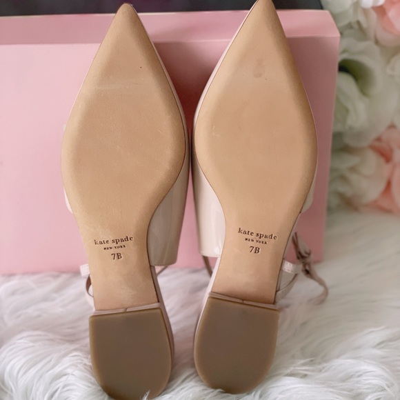 Kate Spade Mae Bow Flats Pale Vellum - Picture 4 of 6
